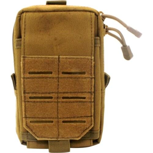 Mens Quality Waist Bag Molle Pouch Wristband Bag Outdoor Hunting Tool Pack Mobile Phone Case Belt Punch Military Tactical Ba