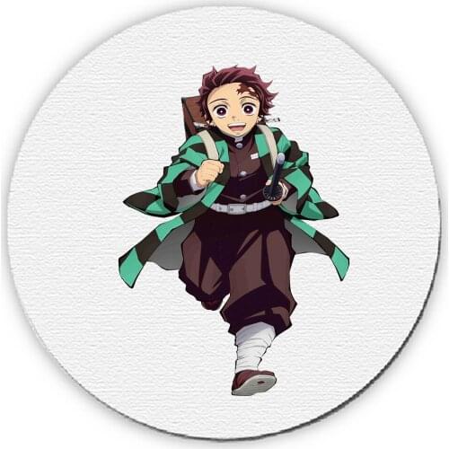 ROUND TANJIRO KAMADO HUNTING DEMONS mousepad raton
