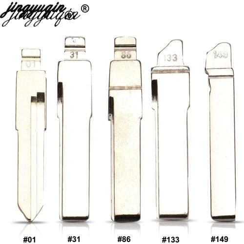 Jingyuqin Remote Key Blade For VW Audi Peugeot B5 NB Series Replacement HU66 Auto Key Blank #01 #31 #86 #133 #149 Car key Blade