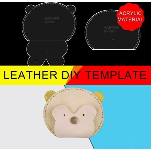 Little Monkey Acrylic Template Diy Handmade Leather Goods Cartoon Animal Card Bag Coin Purse Mold Map