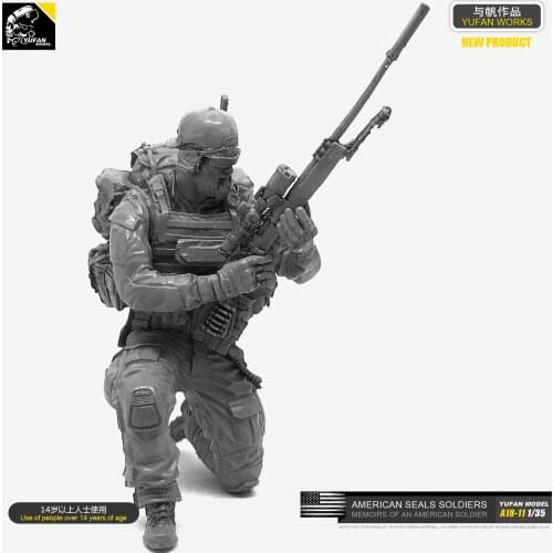 1/35 Resin Kits Soldier Model DIY self-assembled A18-11