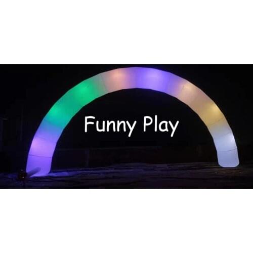 Inflatable LED decoration arch lighting advertising archway gate for exhibition and events inflatable LED round entrance arch
