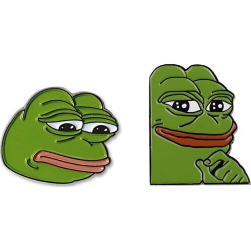 Praise Kek Kekistan Sad Pepe Frog 4chan Kek Dank Meme Badge Button Funny Lapel Pin Badge