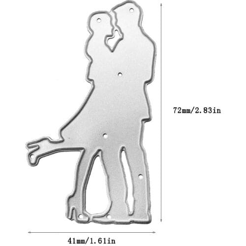 Couple Metal Cutting Dies Stencil Scrapbooking DIY Album Stamp Paper Card Emboss H58C