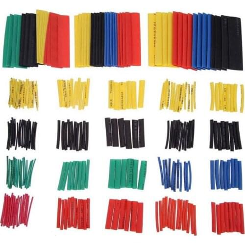 10sets 3280Pcs Colorful Polyolefin Shrink Heat Shrinkable Tube Wire Cable Insulation Sleeve Group Heat Shrink Tubing Wire Cable