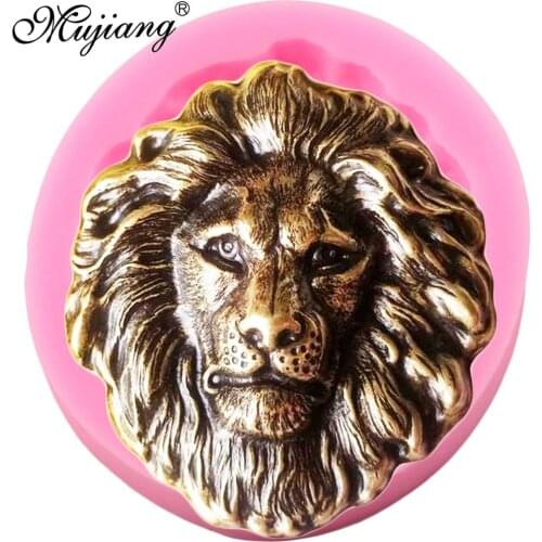3D Lion Head Silicone Molds Animals Candy Chocolate Fondant Mold DIY Party Cake Decorating Tools Polymer Clay Soap Moulds