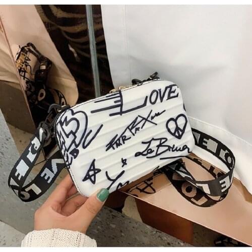 Women Messenger Bags Fashion Box Printing Small Crossbody Bags For Women Shoulder Bag Ladies 2021 Designer Womens Bag Luxury