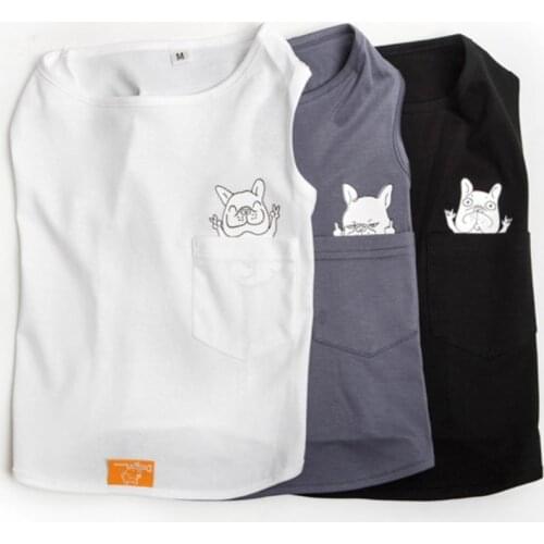 Pet Products Dog Supplies Dog Clothes Apparel French Bulldog Pug Boy Tank Clothing Vest