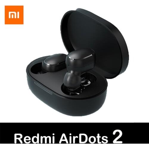 In Stock Xiaomi Redmi AirDots2 Wireless Bluetooth 5.0 Charging Earphone In-Ear stereo bass Earphones Ture Wireless Earbuds TWS