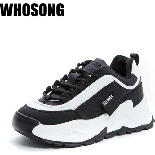 Women Sport Sneakers Ladies Warm Chunky Sneakers Female Brand Platform Shoes Real Leather Sneakers Woman Warm Sneakers Trainers