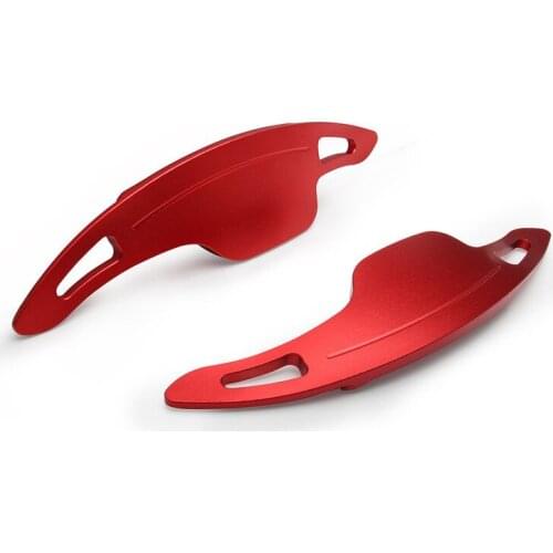 1 Pair Car Racing Aluminum Alloy Steering Wheel Paddle Shifters Handle Cover Frame Sticker For Chevrolet Camaro 2017 accessories