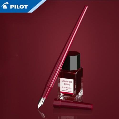 1Pcs Japanese PILOT Fiber Yang Sketch Pen EF/F/M Slender Pen Holder Alloy Nib DPP-70 Student Practice Getting Started Ink Pen