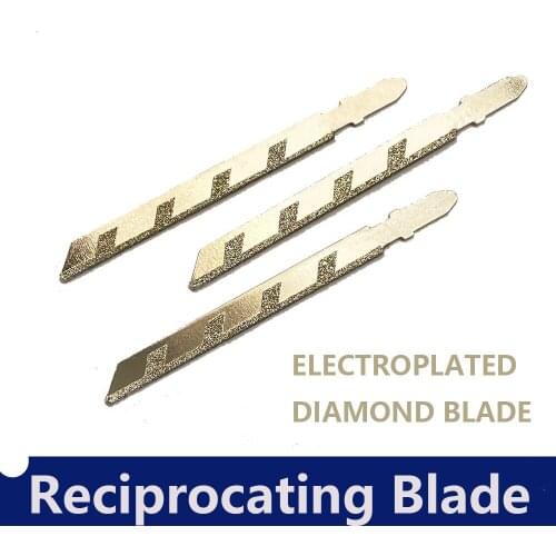 10pcs 100mm 4'' Diamond Jig Saw Blades Side Edge with T-shank for Granite Cutting Masonry Tiling