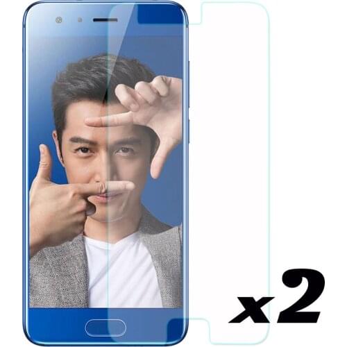 2pcs 9H HD Tempered Glass Screen Protector For Huawei Honor 9 Ultra Thin Explosion-proof Front Screeb Films For Huawei Honor 9