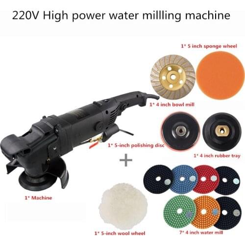 220V Electric Stone Water Injection Polishing Machine High Power Water Millling Machine Cement Marble Grinding Machine Y