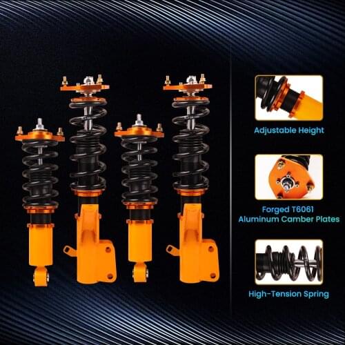 4pcs Coilovers Suspension Kits For Honda Civic EM2 2001-2005 Adjustable Height Shock Suspension