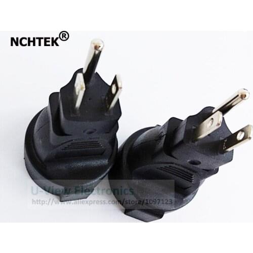 NCHTEK USA Male to CEE 7/7 European Female Power Adapter For PDU UPS/Free Shipping/5PCS