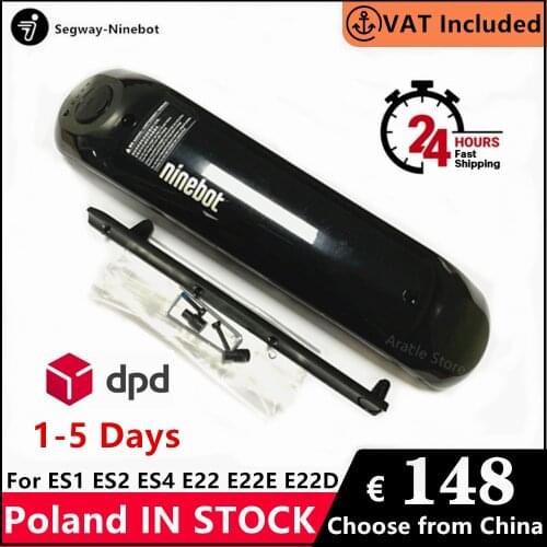 EU Stock Ninebot 187Wh Upgrade Battery for Ninebot ES1 ES2 ES4 E22 E22E E22D Kickscooter Skateboard Original Extra Battery kit