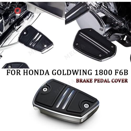 Motorcycle Accessories Motorcycle Non-slip Chrome Brake Pedal Cover For Honda Goldwing 1800 F6B GL1800 2018 2019 2020 2021