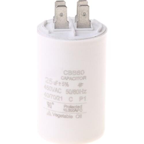 CBB60 AC450V 25UF 50/60Hz Capacitor Motor Conditioner Compressor Start Capacitor