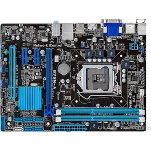 Used Desktop Motherboard For ASUS B75M-A LGA1155 DDR3 for I3 I5 I7 22/32nm CPU USB3.0 B75 motherboard,100% tested good
