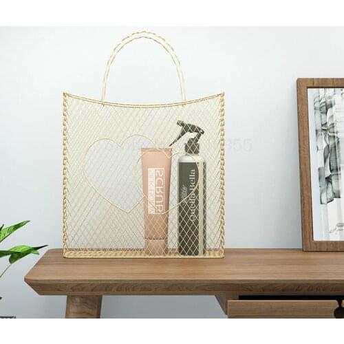 Designer Nordic net red modern minimalist Cosmetic storage bag magazine rack storage rack storage basket