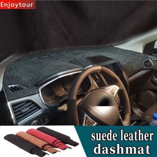 For ford edge endura G2 2016 2017 2018 2019 2020 Suede Leather Dashmat Dashboard Cover Pad Dash Mat Carpet Car-styling RHD