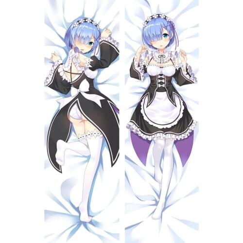 Anime RE ZERO Starting Life in Another World 3D Double-sided Pillow Cover Rem Emilia Bedding Hugging Body Dakimakura Pillowcase