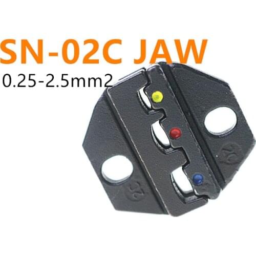 SN-02C Crimper Die for SN Crimping Plier Series Hand Crimping Tool 0.25-2.5mm2 Jaws Mold