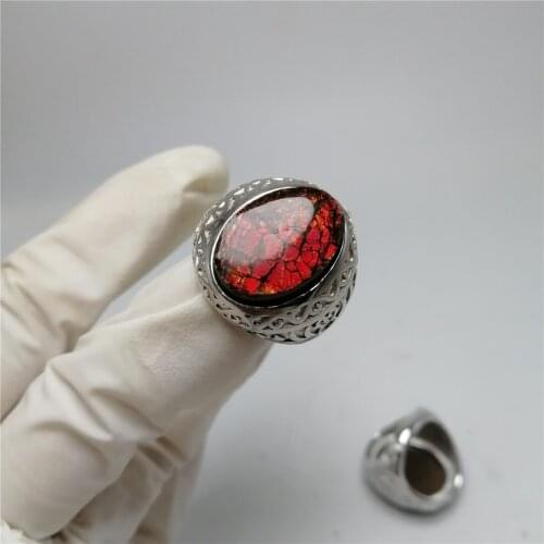 1 pc high quality artificial Choi screw ring semi gemstone jewelry for womanand man