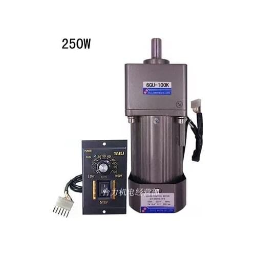 250W 6IK250RGU AC220V AC geared motor High torque Can be reversed and reversed Speed motor +speed governor