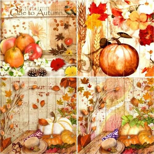 AZQSD Diamond Painting Kit Pumpkin Needlework Diamond Mosaic Cartoon Cross Stitch Picture Of Rhinestones Handmade Craft