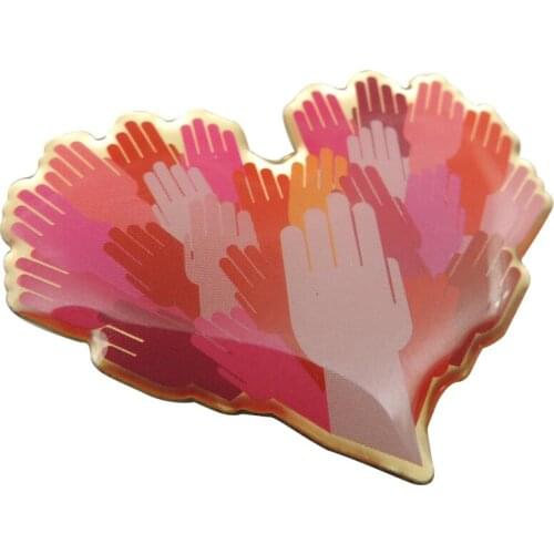 Custom high quality Badge cheap Epoxy Hand Badges