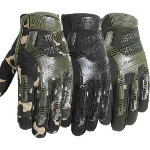 Men Full Finger Army Combat Tactical Gloves Camouflage Paintball Military Gloves handschoenen SWAT Soldier Shoot Bicycle Mittens