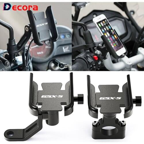 Rotable Motorcycle Handlebar Mobile Phone Holder GPS Stand Bracket For SUZUKI GSX-S750 GSX-S1000 GSXS750 GSXS1000 GSXS 750 1000