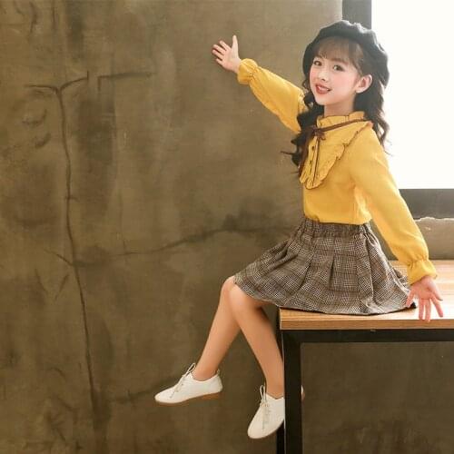 New delivery children kids baby coat long sleeve shirt striped 3-12year students girl clothes