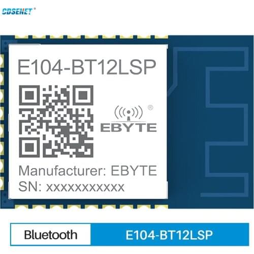 GFSK Blue-tooth Mesh Ad Hoc Network Module 10dBm 60m 2.4Ghz SIG Mesh V1.0 CDSENET E104-BT12LSP PCB UART Interface Smart Home
