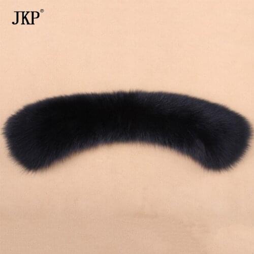 Winter Real Natural Fox Fur Collar & Womens Scarfs Elegant Luxury Fur Collar