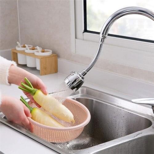 Kitchen Basin Faucets Head Flexible Faucet Sprayer Extender Turbo Bendable Bathroom Sink Tap Head Nozzle Sink Stainless Steel