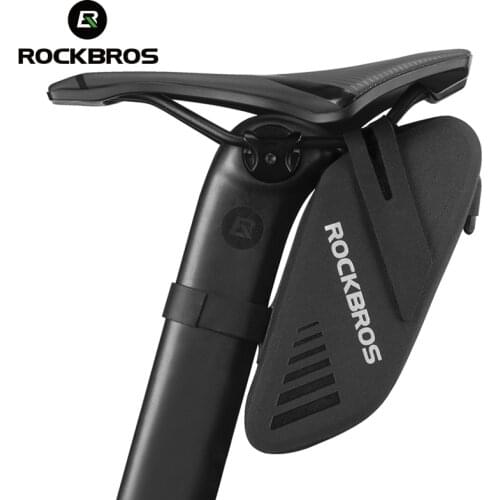 ROCKBROS Bicycle Saddle Bag 0.6L Capacity Waterproof Bike Rear Tail Bag Can Hang Taillights MTB Road Bike Bag Bike Accessories