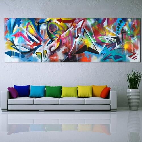 Street Graffiti Art Posters and Prints Abstract Canvas Prints Painting Wall Picture Cuadros for Living Room Home Decor