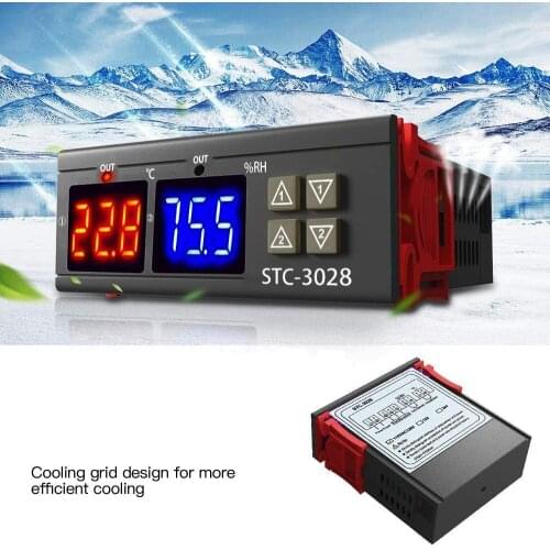 STC-3028 Digital Display Temperature Humidity Controller Intelligent High Sccuracy Temperature Control For Seafood Machines