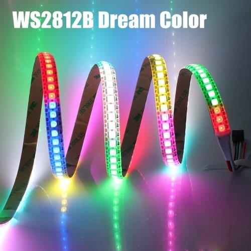 WS2812B LED Strip 5050 RGB Neon Strip 1m/3m/5m 30/60/144 pixels/leds/m Smart led pixel strip,WS2812 IC;WS2812B,White PCB DC5V