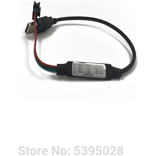 WS2812B Led Strip Control SP002E Manual Button 3key DC USB For Addressable Smart Led Strip Lamp WS 2811 RGB DC5-24V