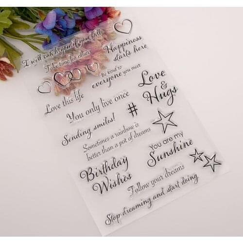 14.5x21 Transparent Transparent sealTransparentClear Silicone Stamp/Seal forDIYscrapbooking/photo album Decorative card making