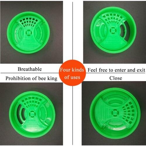 180PCS Double Tiers Thicken Bee Nest Round Entrance Plastic Doors Beehive Door Exit Anti Run Disc Beekeeping Vents Bees Tools