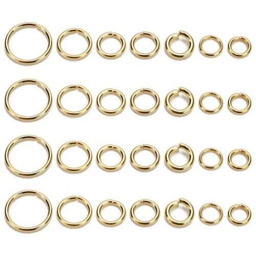 200pcs/lot Wholesale Open Circle Jump Rings Necklace Bracelet Earring Pendant Connectors DIY Making Jewelry Crafts Accessories