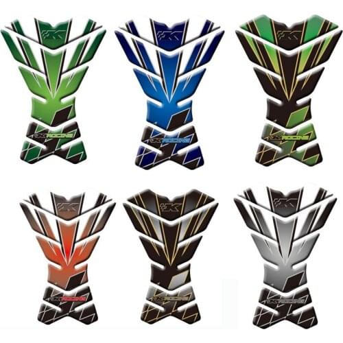 Motorcycle 3D Fuel Tank Pad Protective Stickers Decals For For Kawasaki ZX6R ZX9R ZX10R ZX12R