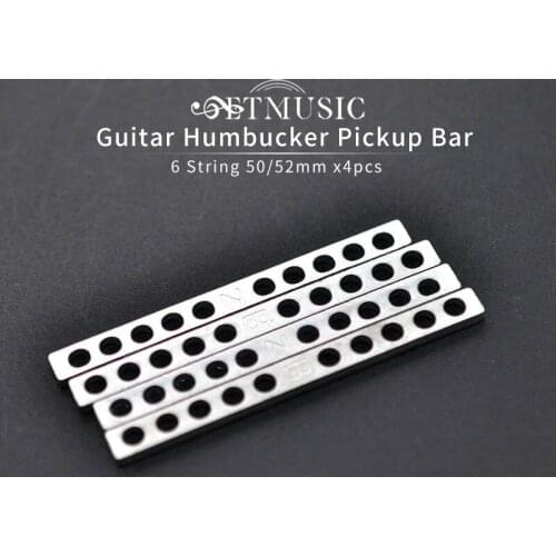 4pcs 50/52mm LP Electric Guitar Pickup Spacer 6 String Humbucker Iron Guitar Pickup Spacer Bars