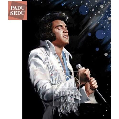 5D DIY Diamond Painting Famous Star Marilyn Monroe Elvis Picture Full Drill Square Diamond Embroidery Rhinestone Decoration Home